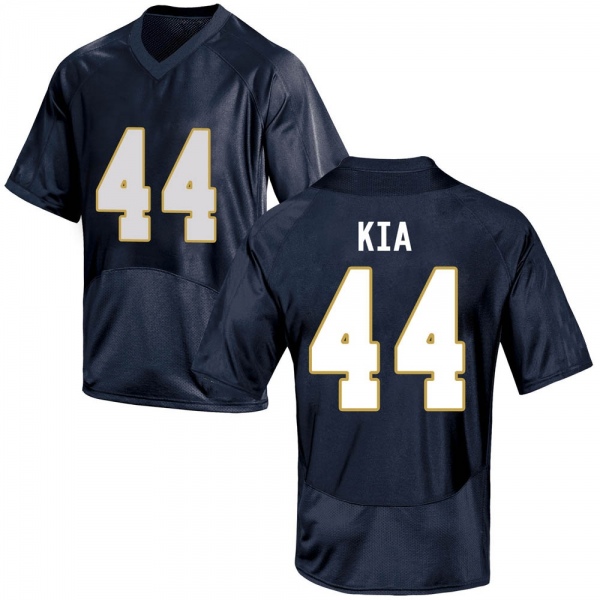 Kahanu Kia Notre Dame Fighting Irish NCAA Men's #44 Navy Blue Game College Stitched Football Jersey VSJ1555RY